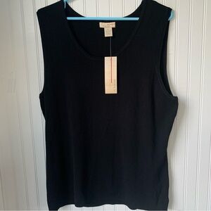 Choices (XL/ NWT) Black, Round Neck, Sleeveless Top; Perfect undershirt or alone